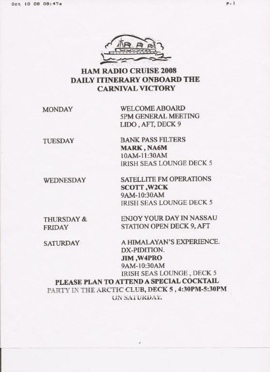 Schedule